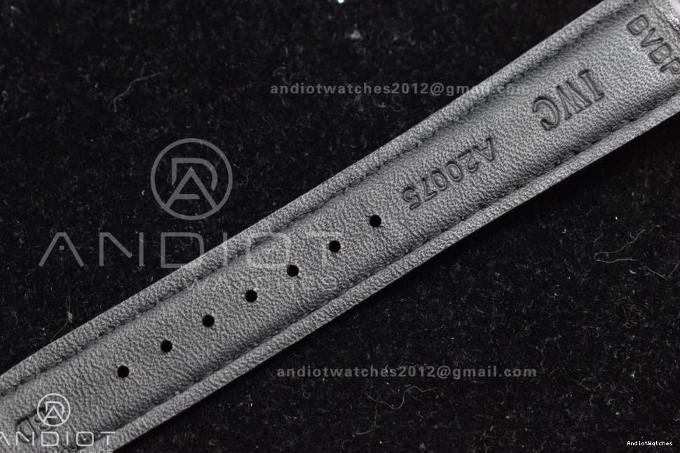 Black as Chrono Edition A7750 Portuguese Genuine) 1:1 ZF 444 Best Practical Thickness on Leather IW371482 (Same Strap 1031